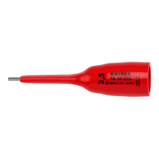 KNIPEX Steeksleutel inzetstuk voor inbusschroeven met binnenvierkant 3/8" 92 mm 98 39 025