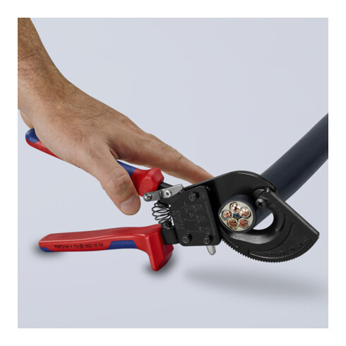 KNIPEX Tagliacavi 280mm con impugnatura multicomponente