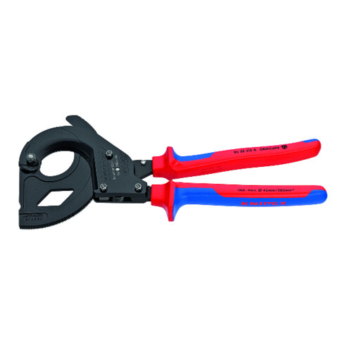 KNIPEX Tagliacavi 95 32 315 A per cavi armati in acciaio SWA, laccato nero, 315mm