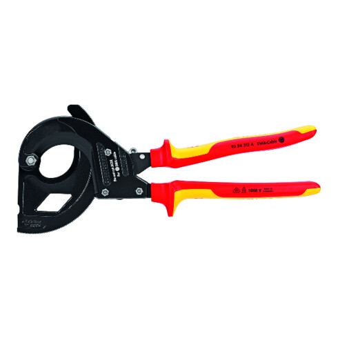 KNIPEX Tagliacavi 95 36 315 A per cavi armati in acciaio SWA, verniciato nero VDE, 315mm