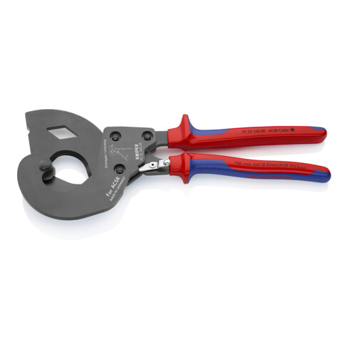 KNIPEX Tagliatubi 95 32 340 SR ACSR per cavi aerei con anima in acciaio, brunito, 340mm