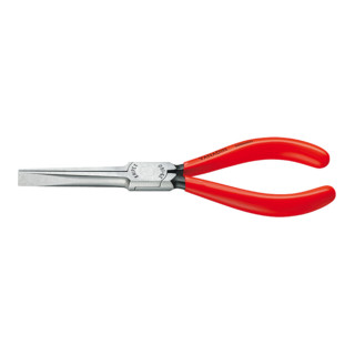 Knipex Telefonzange schwarz atramentiert mit Kunststoff überzogen flache Backen 160mm