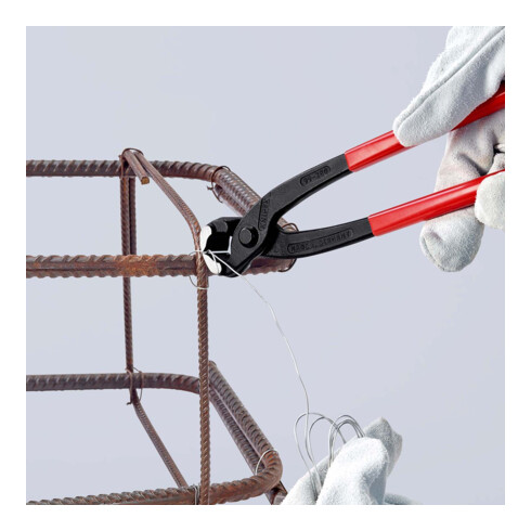 KNIPEX Tenaglia con rivestimento in plastica