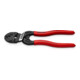 KNIPEX Tronchese CoBolt® S con cavità di taglio rivestita in plastica, nera bonderizzata, 160mm-1