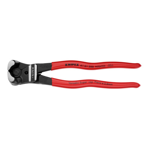 KNIPEX Tagliabulloni max L=200mm, testa lucida, impugnatura multicomponente