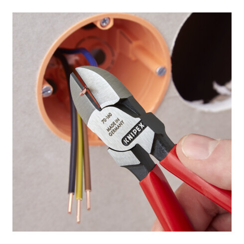 KNIPEX Tronchese laterale, bonderizzata nera