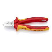 KNIPEX Tronchese laterale 70 06 160 T con occhiello di fissaggio cromata VDE, 160mm