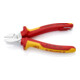 KNIPEX Tronchese laterale 70 06 160 T con occhiello di fissaggio cromata VDE, 160mm-2