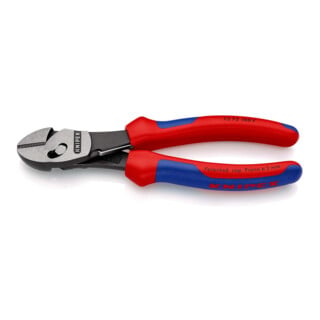KNIPEX Tronchese laterale ad alte prestazioni TwinForce® 73 72 180 F con molla di apertura, bonderizzata nera, 180mm