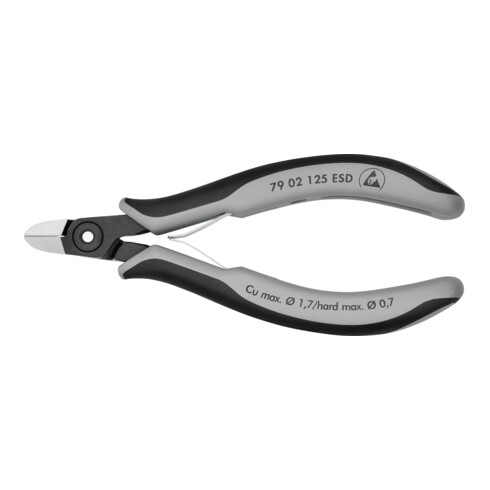 KNIPEX Tronchese laterale di precisione per elettronica 79 02 125 ESD, 125mm