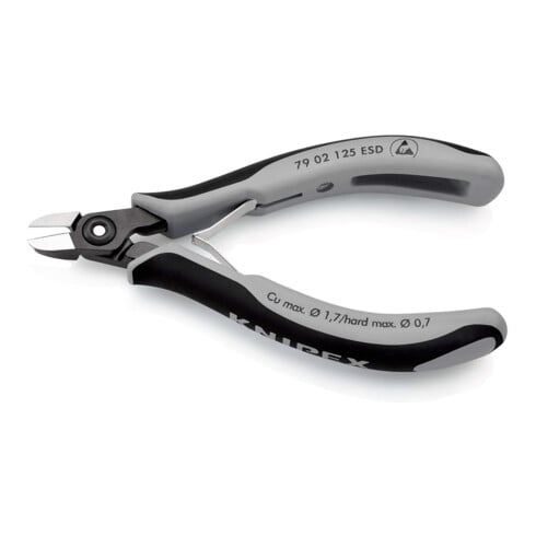 KNIPEX Tronchese laterale di precisione per elettronica 79 02 125 ESD, 125mm