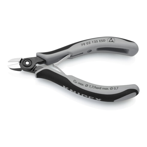 KNIPEX Tronchese laterale di precisione per elettronica 79 02 125 ESD, 125mm