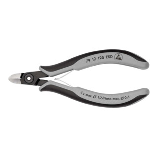 KNIPEX Tronchese laterale di precisione per elettronica 79 12 125 ESD, brunita 125mm