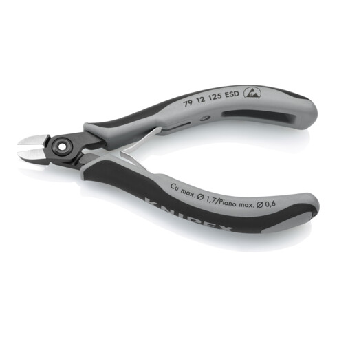 KNIPEX Tronchese laterale di precisione per elettronica 79 12 125 ESD, brunita 125mm