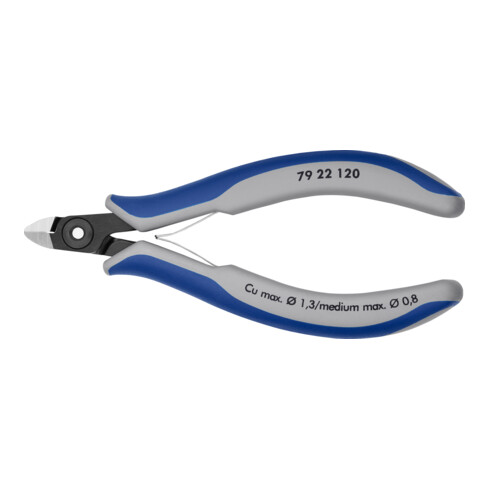 KNIPEX Tronchese laterale di precisione per elettronica 79 22 120, brunita 120mm