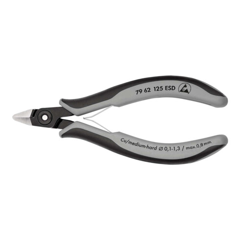 KNIPEX Tronchese laterale di precisione per elettronica 79 62 125 ESD, brunita 125mm