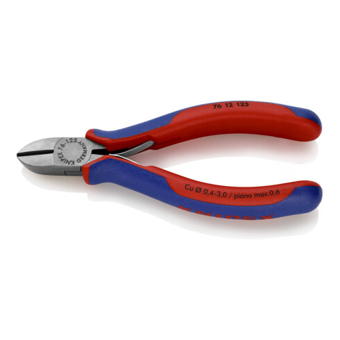 KNIPEX Tronchese laterale per elettromeccanica 76 12 125 bonderizzata nera, 125mm