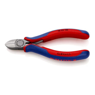 KNIPEX Tronchese laterale per elettromeccanica 76 22 125 bonderizzata nera 125mm