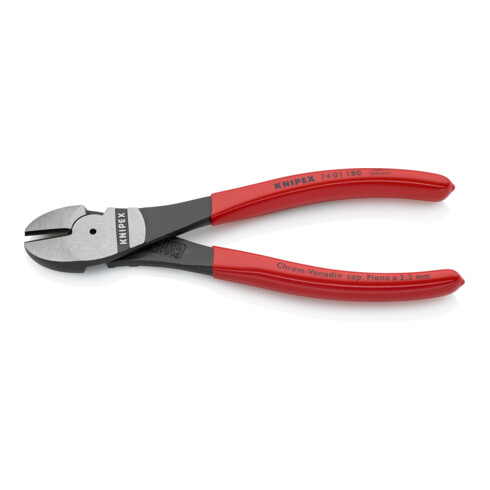 KNIPEX Tronchese laterale tipo forte 74 01 180 bonderizzata nera, 180mm