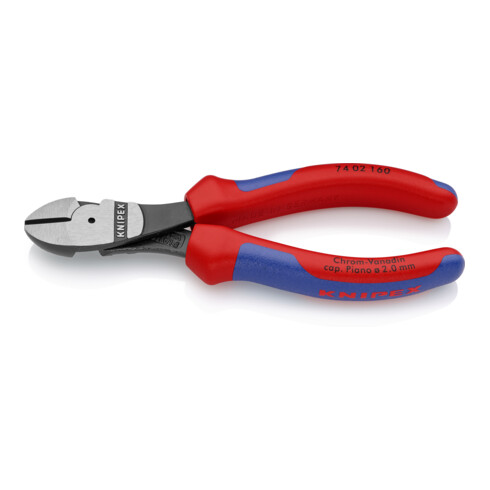 KNIPEX Tronchese laterale tipo forte 74 02 160 bonderizzata nera, 160mm