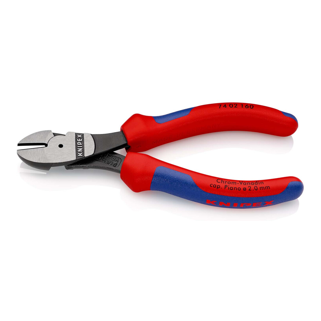 KNIPEX Tronchese laterale tipo forte 74 02 160 bonderizzata nera, 160mm