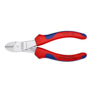 KNIPEX Tronchese laterale tipo forte L=250mm, Forma 0, impugnatura multicomponente