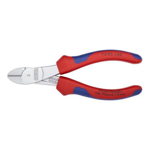 KNIPEX Tronchese laterale tipo forte L=250mm, Forma 0, impugnatura multicomponente