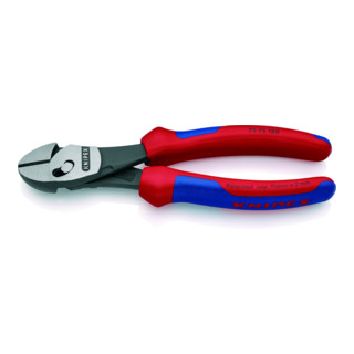 KNIPEX Tronchese laterale TwinForce® 73 72 180 BK per impieghi gravosi bonderizzata nera, 180mm