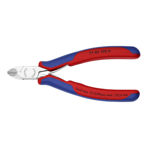 KNIPEX Tronchese per elettronica 77 02 120 H con tagliente laterale in metallo duro, 120mm