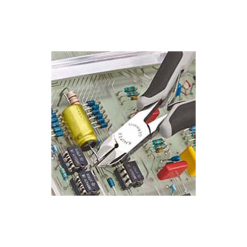 KNIPEX Tronchese per elettronica 77 02 120 H ESD con tagliente laterale in metallo duro, ESD 120mm
