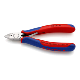 KNIPEX Tronchese per elettronica 77 32 120 H con tagliente laterale in metallo duro, 120mm