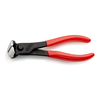 KNIPEX Tronchese per meccanica, bonderizzata nera, lucida, rivestita in plastica