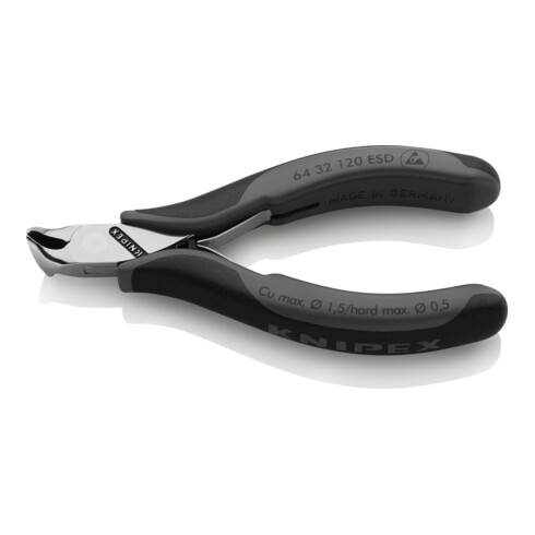 KNIPEX Tronchese per meccanica con tagliente frontale 64 32 120 ESD, 120mm