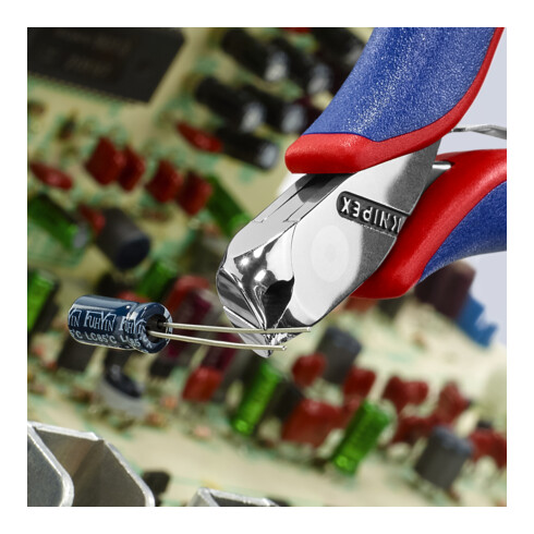 KNIPEX Tronchese per meccanica con tagliente frontale, 115mm, senza smusso