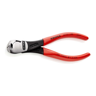 KNIPEX Tronchese per meccanica con tagliente frontale tipo forte, con rivestimento in plastica