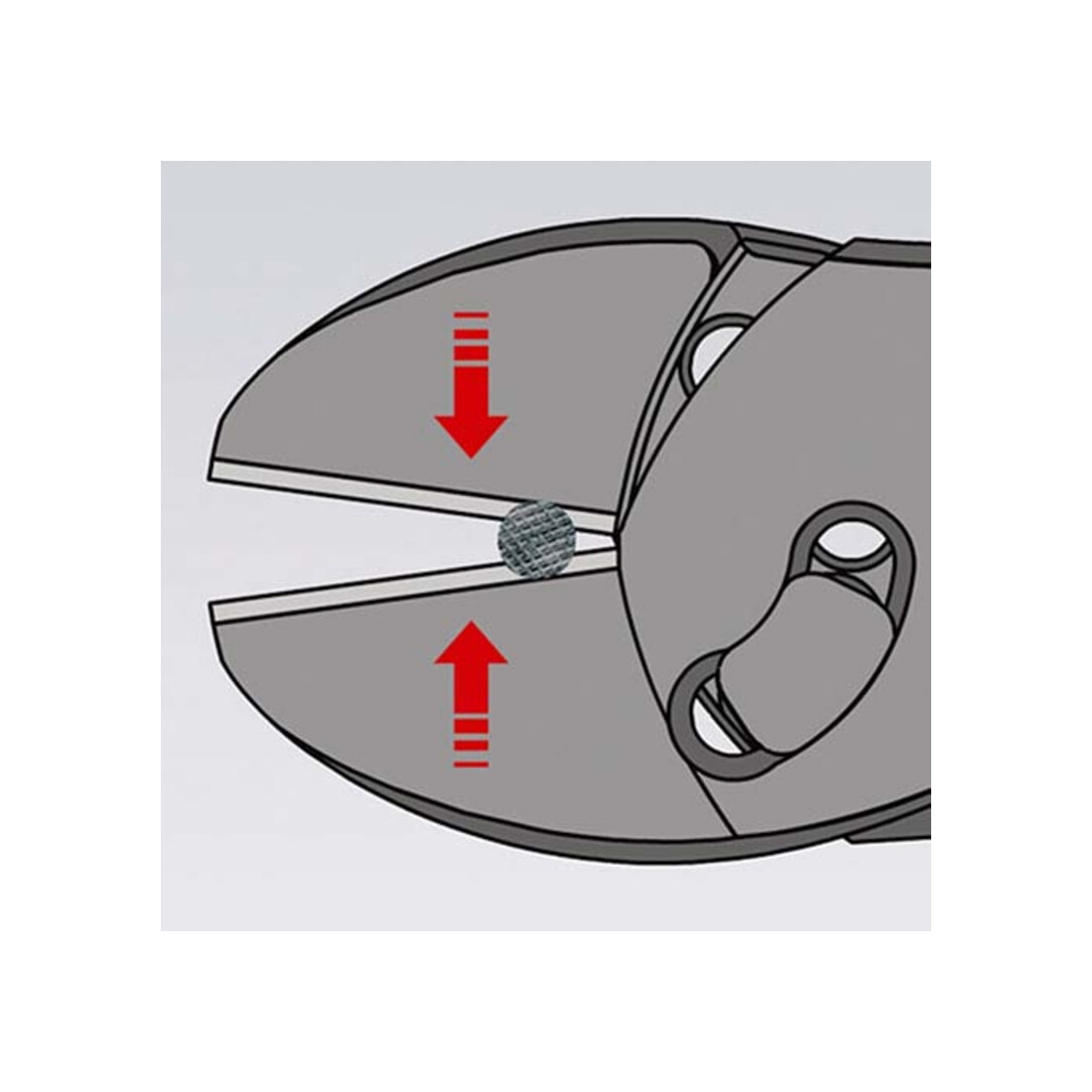 Coupeuse latérale électrique Knipex à manchon pol.2K