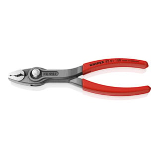 KNIPEX TwinGrip voor- en zijklemgrijptang 150 mm grijs, antislip kunststof gecoat 82 01 150