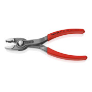 KNIPEX TwinGrip voor- en zijklemgrijptang 150 mm grijs, antislip kunststof gecoat 82 01 150-2