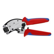KNIPEX Twistor® T Zelfinstellende Krimptang voor adereindhulzen, draaibare kop, verchroomd, 196 mm, model 97 53 19 SB-1