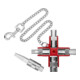 Knipex Universal-Schlüssel ''Bau'' für gängige Schränke und Absperrsysteme 90 mm-2