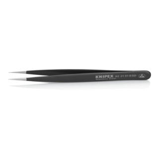 KNIPEX Universele pincet ESD glad 125 mm 92 21 01 ESD
