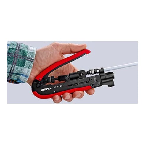 KNIPEX Utensile di compressione 97 40 20 SB, 175mm