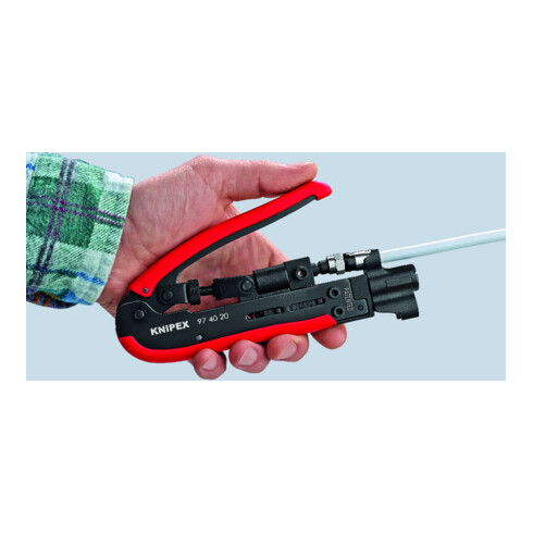 KNIPEX Utensile di compressione 97 40 20 SB, 175mm