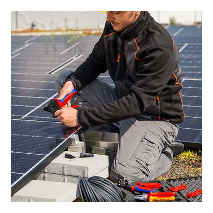 KNIPEX Valise à outils photovoltaïque pour connecteurs solaires MC4® 7 pièces 97 91 04 V02