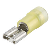 KNIPEX vlakke steekhulzen geïsoleerd 6,3x0,8 mm² voor kabel 4,0-6,0 mm² AWG 11-10 geel