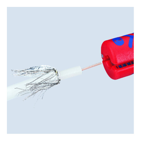 KNIPEX 16 60 100 SB Abisolierwerkzeug für Koaxialkabel universal 100 mm