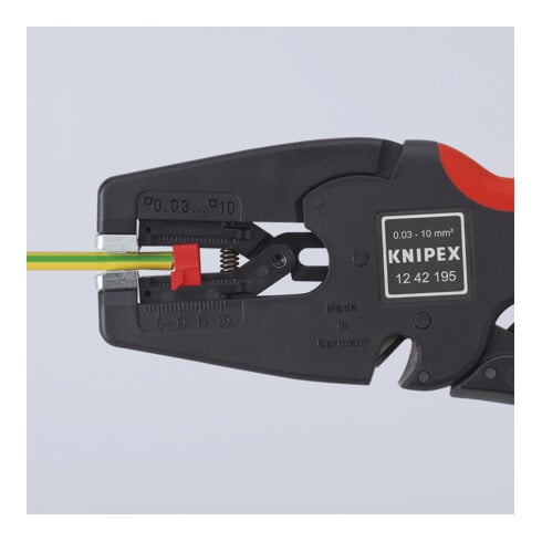 KNIPEX 12 42 195 SB MultiStrip 10 Automatische Abisolierzange 195 mm