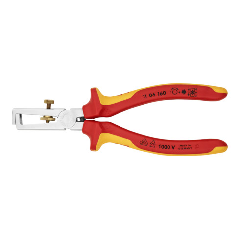 Knipex-Werk Abisolierzange isoliert, 160mm 11 06 160