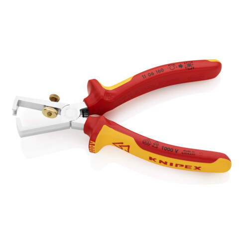Knipex-Werk Abisolierzange isoliert, 160mm 11 06 160