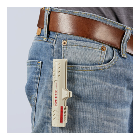 KNIPEX 16 65 125 SB Abmantelungswerkzeug für Datenkabel  125 mm